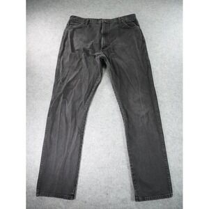 VTG Wrangler Jeans Mens 40X36 (Fits 37x34) Black Denim‎ Western Cowboy Cut 13MWZ
